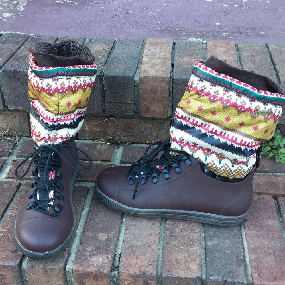 Rain/Snow Removable Multi Color Liner Booties - image 3